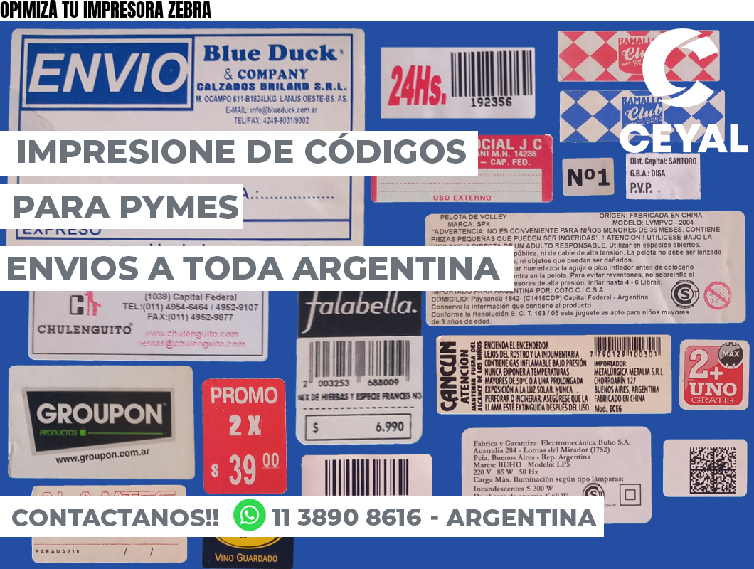 OPIMIZÁ TU IMPRESORA ZEBRA