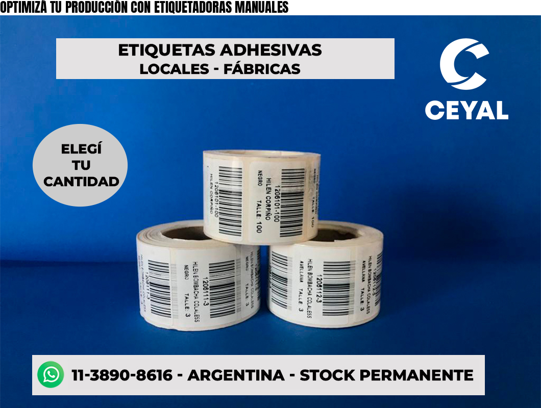 OPTIMIZÁ TU PRODUCCIÓN CON ETIQUETADORAS MANUALES