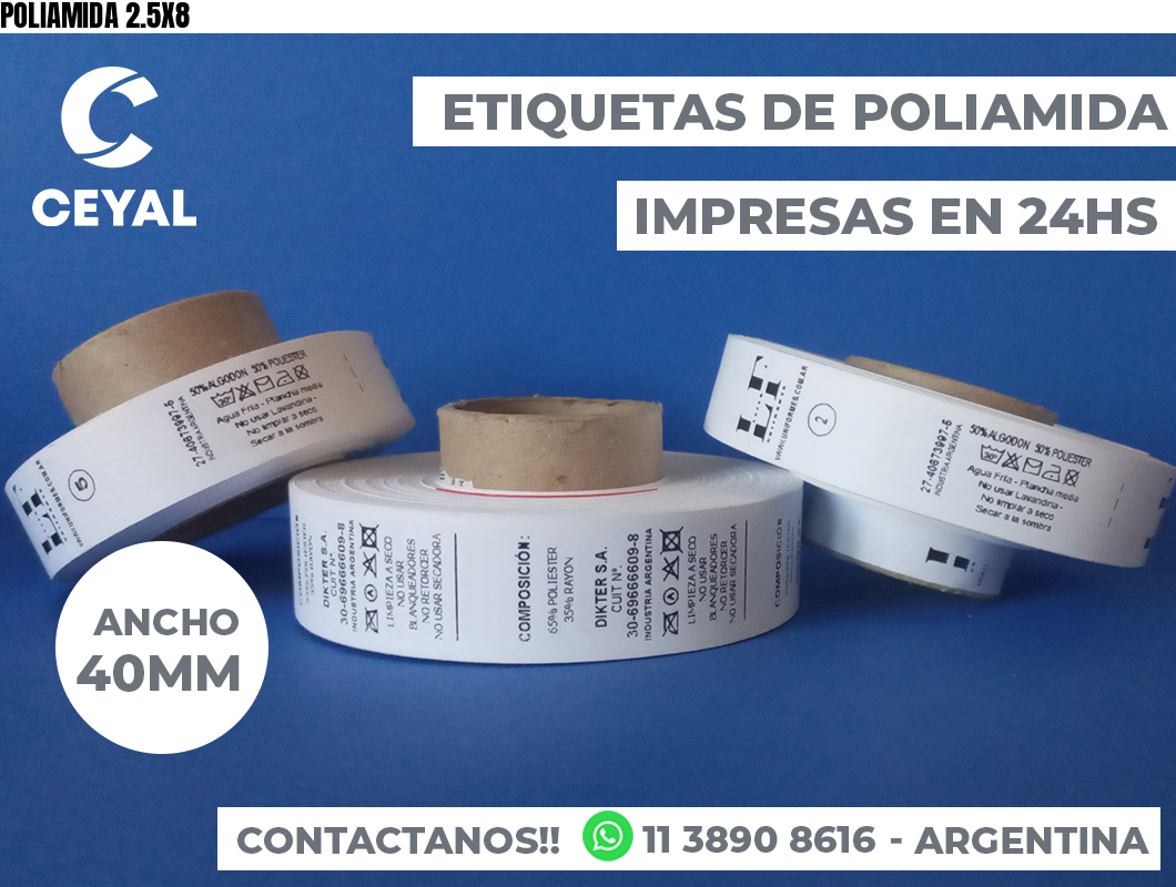 POLIAMIDA 2.5X8
