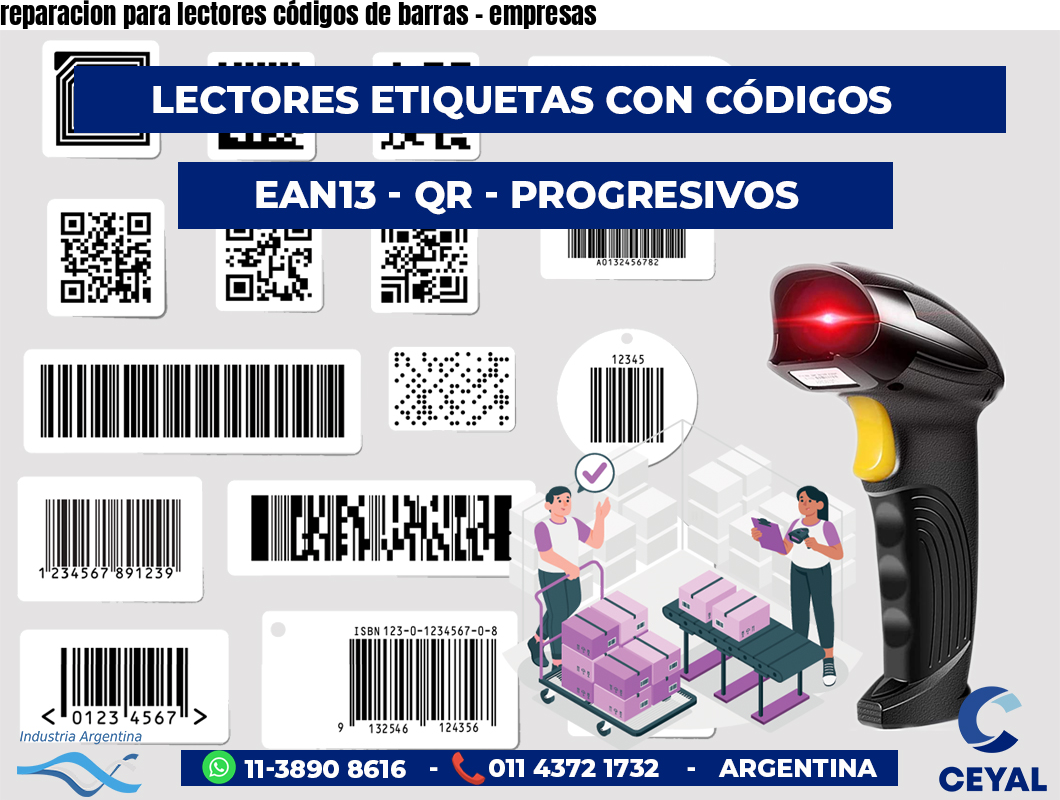 reparacion para lectores códigos de barras - empresas