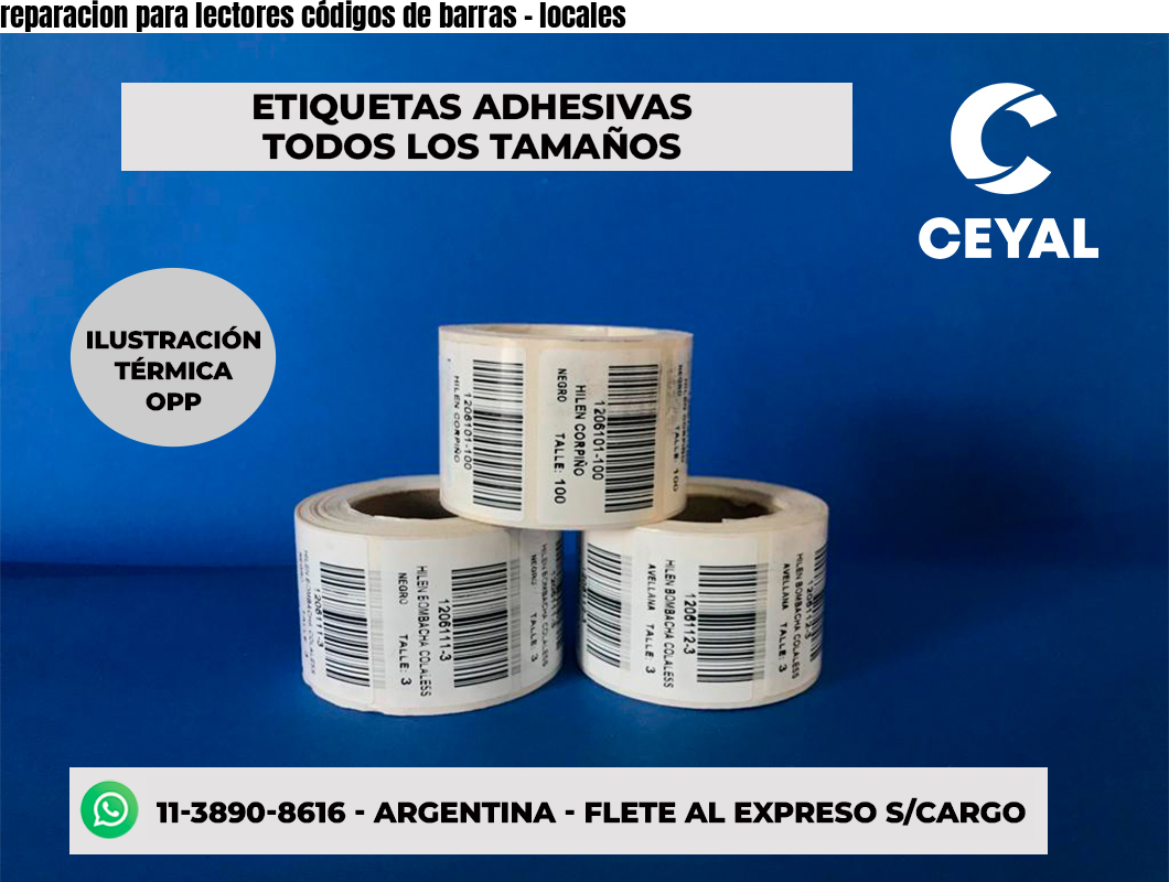 reparacion para lectores códigos de barras - locales