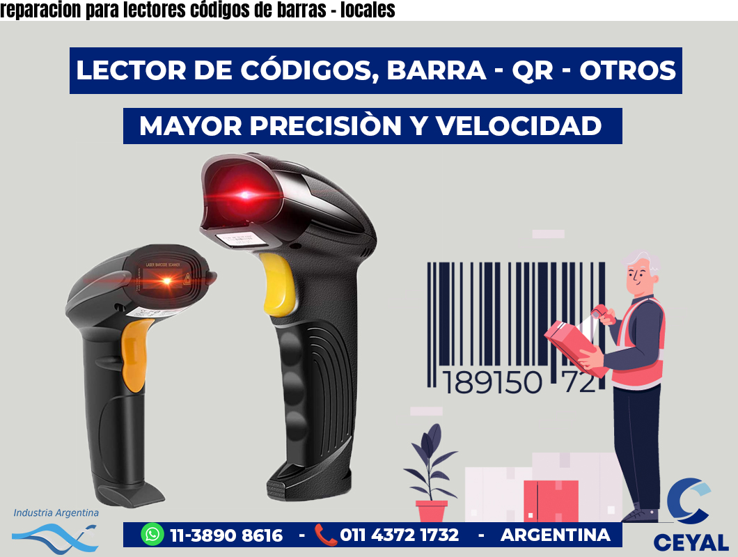 reparacion para lectores códigos de barras - locales