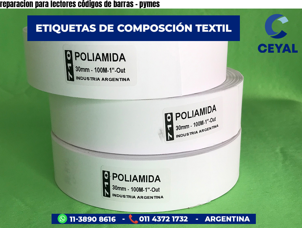 reparacion para lectores códigos de barras - pymes