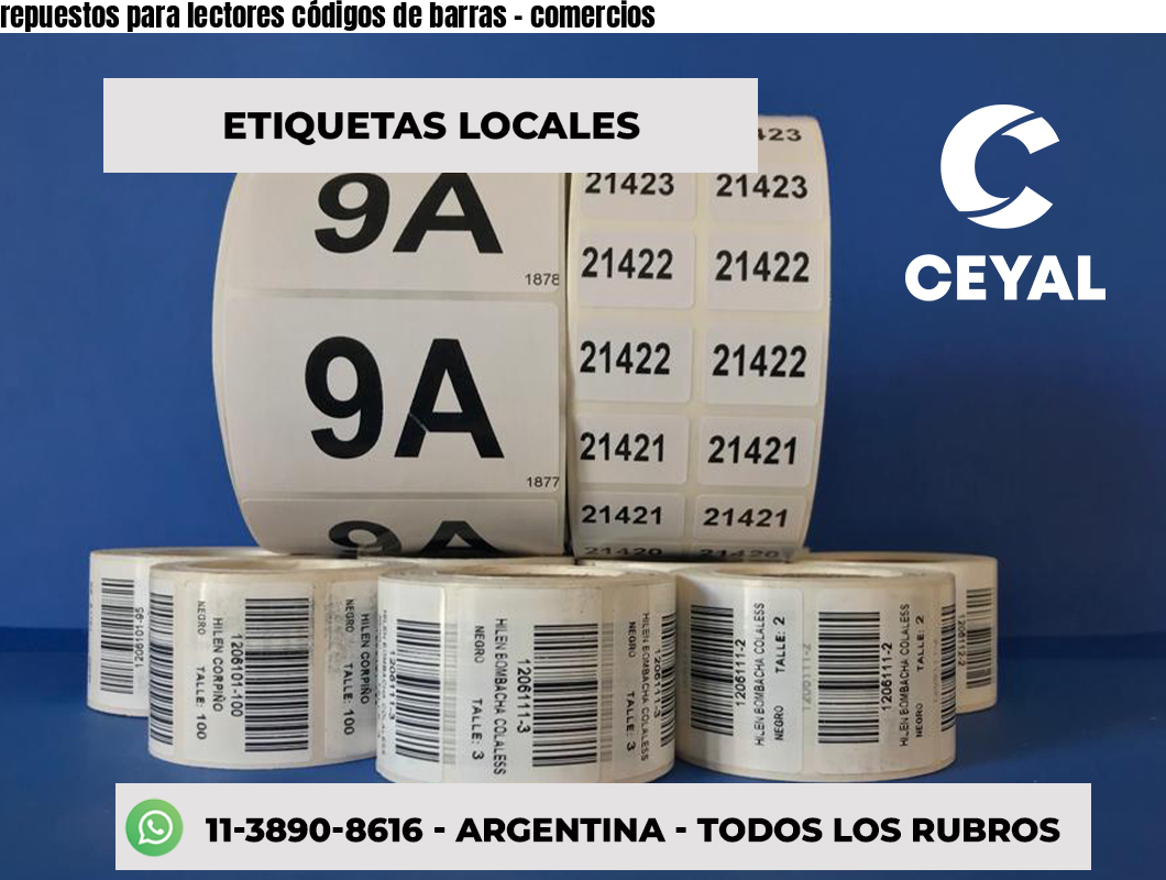 repuestos para lectores códigos de barras - comercios