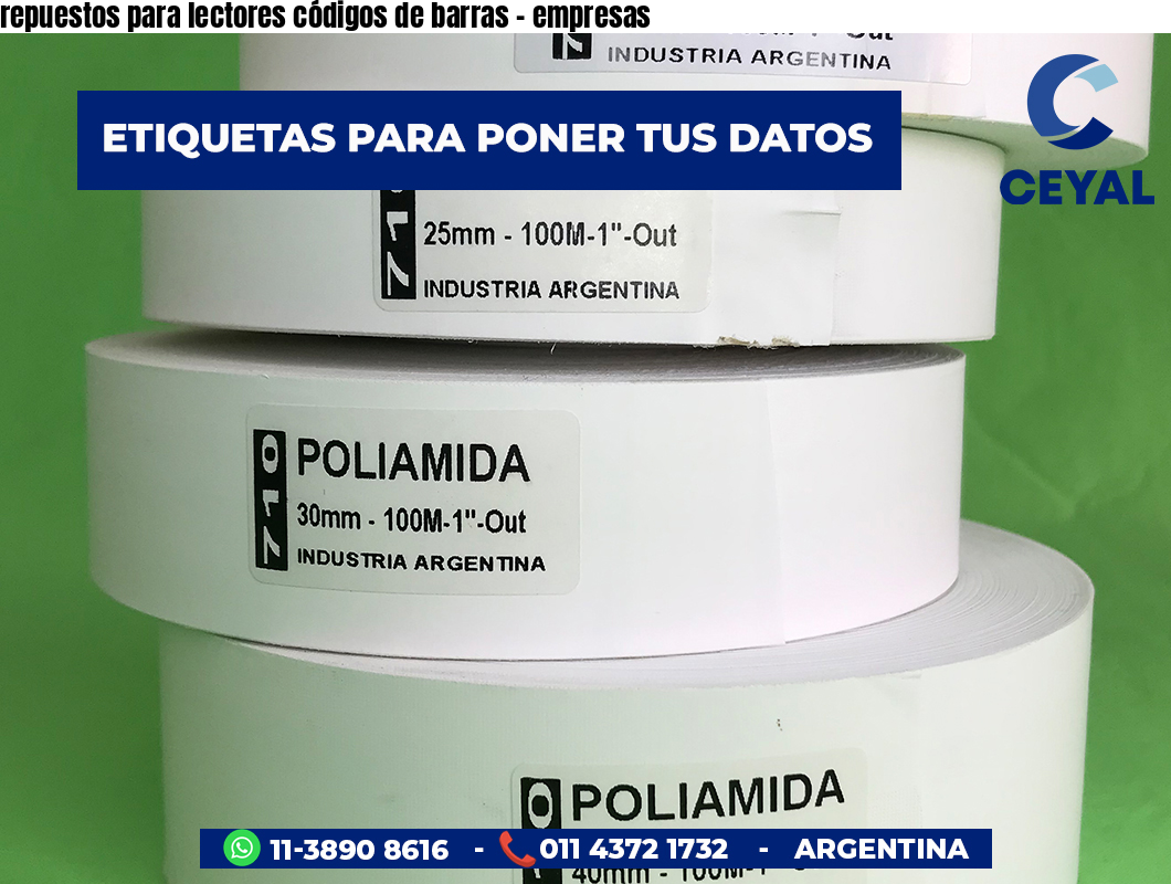 repuestos para lectores códigos de barras - empresas