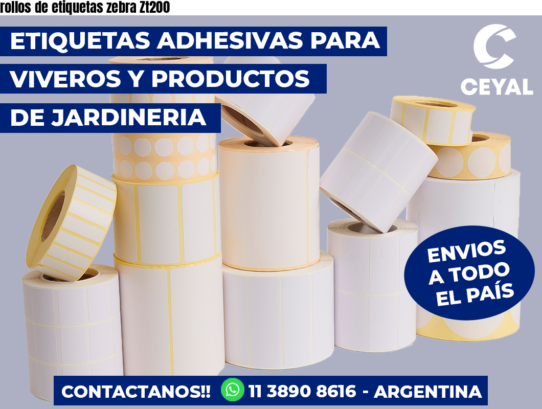 rollos de etiquetas zebra Zt200