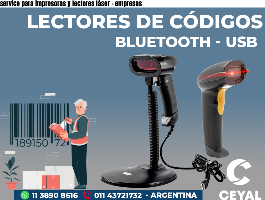 service para impresoras y lectores láser - empresas