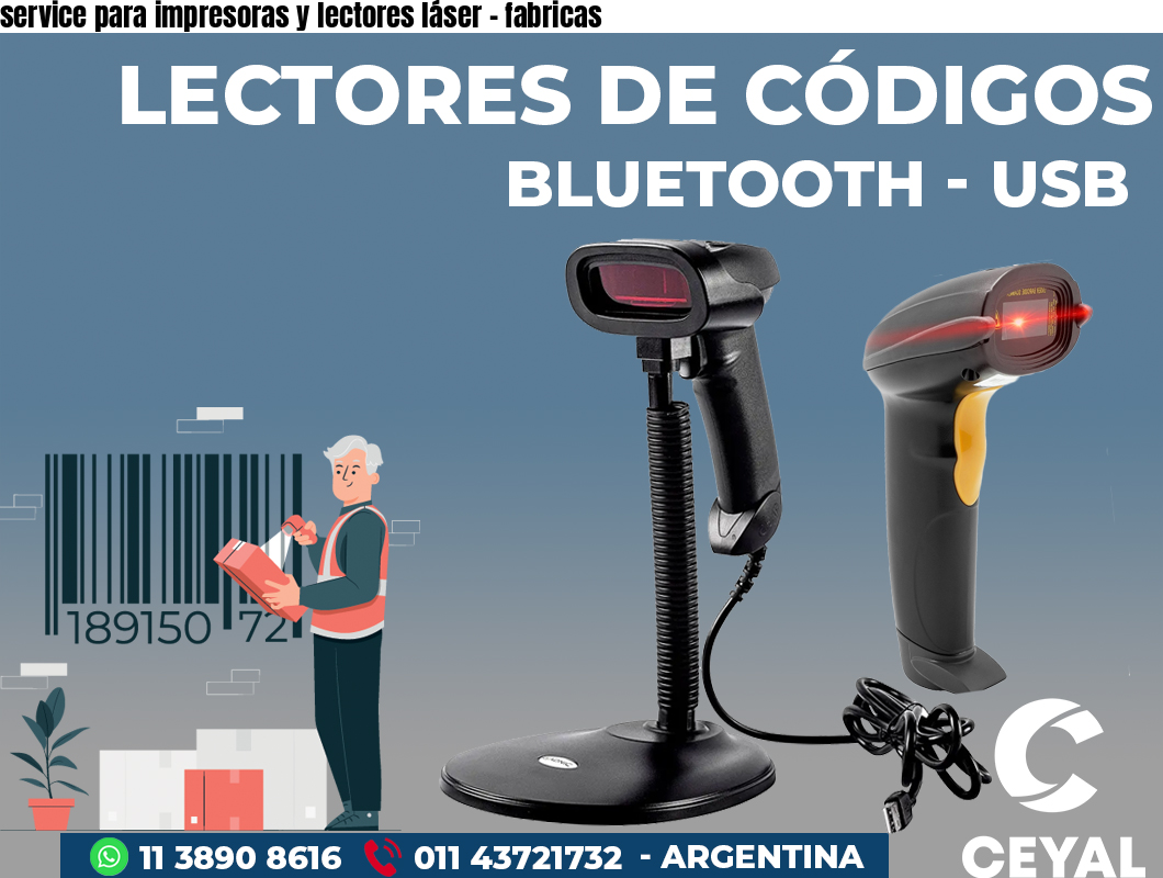 service para impresoras y lectores láser - fabricas
