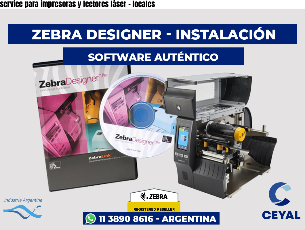 service para impresoras y lectores láser – locales