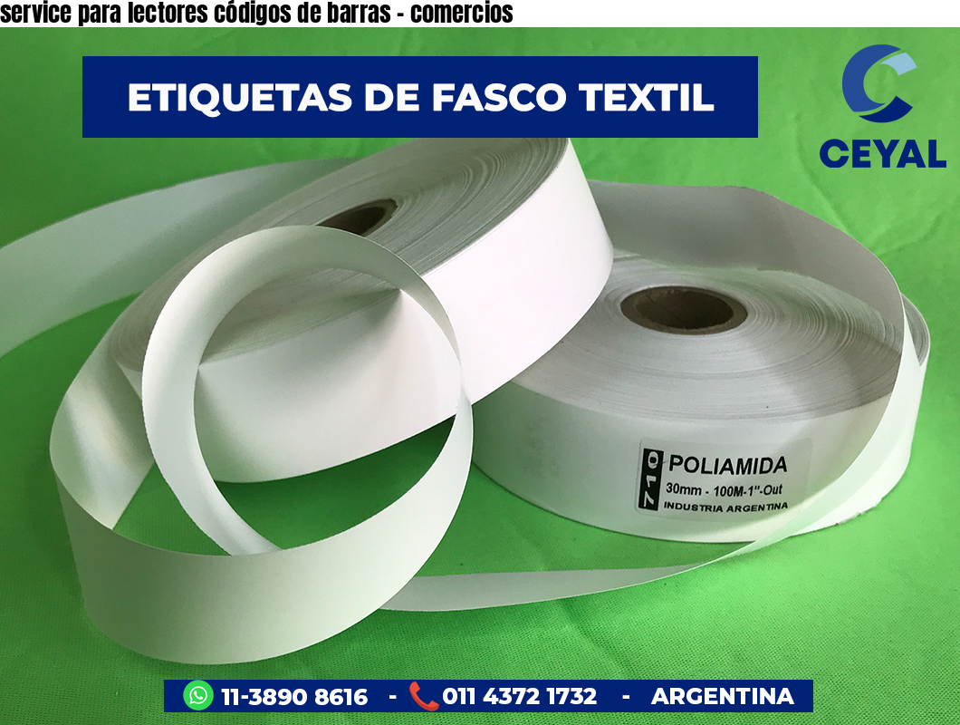 service para lectores códigos de barras - comercios