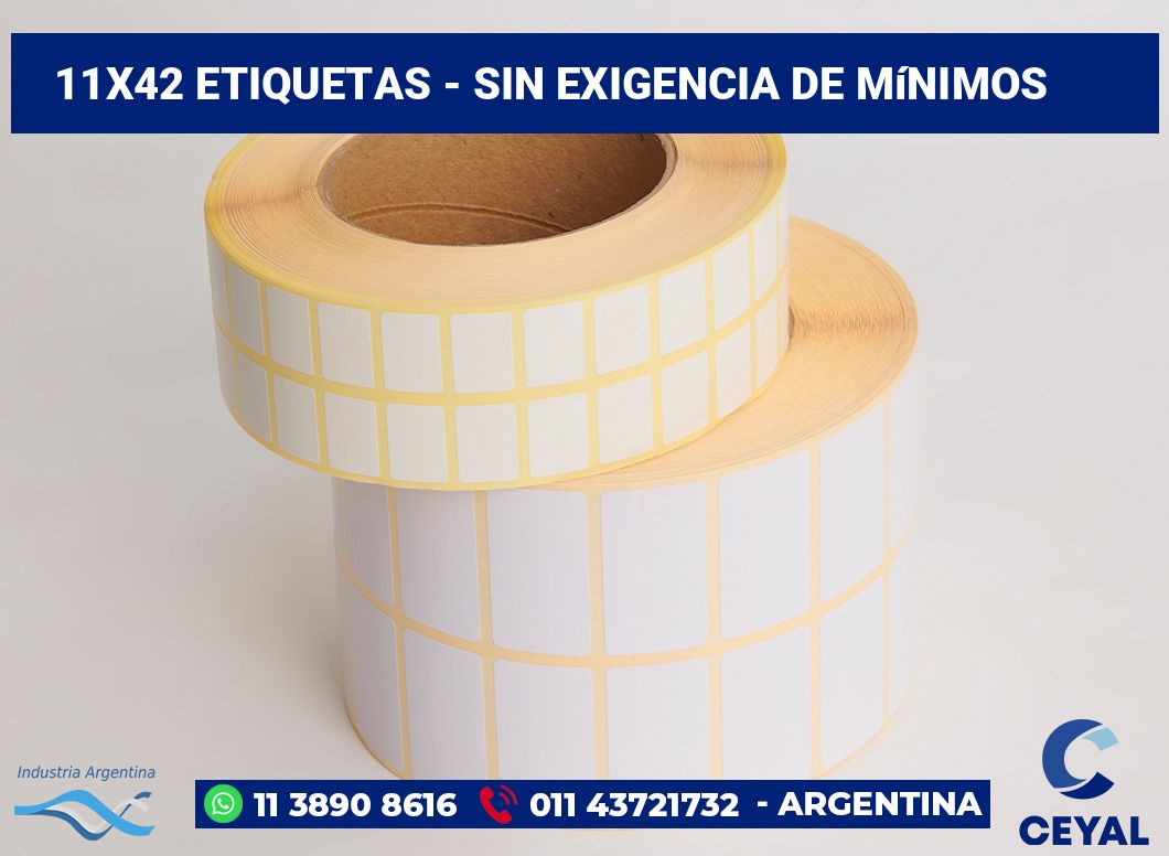 11x42 Etiquetas