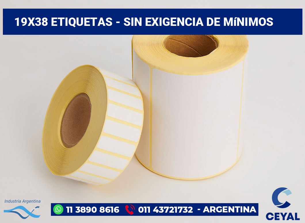 19x38 Etiquetas