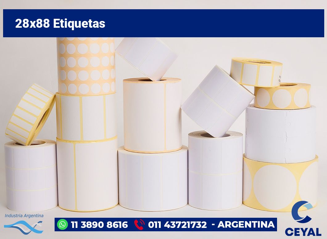 28x88 Etiquetas