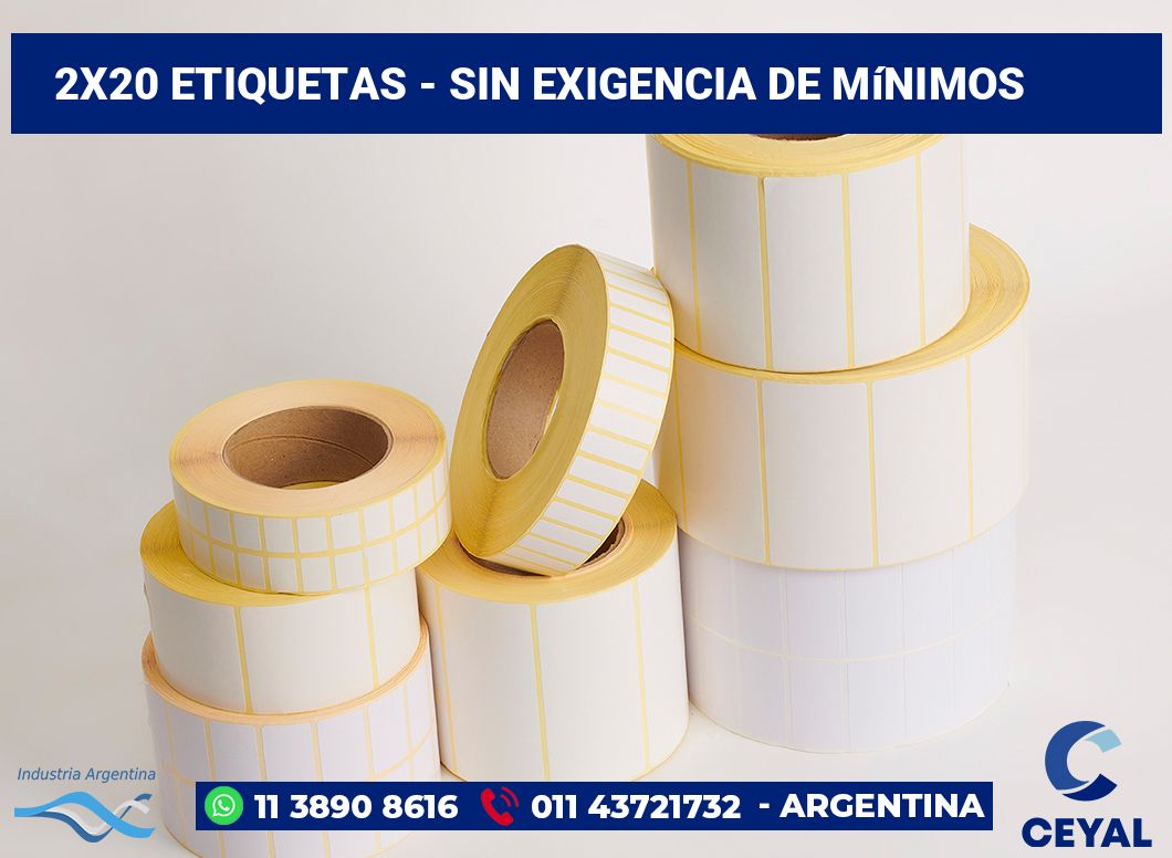 2x20 Etiquetas