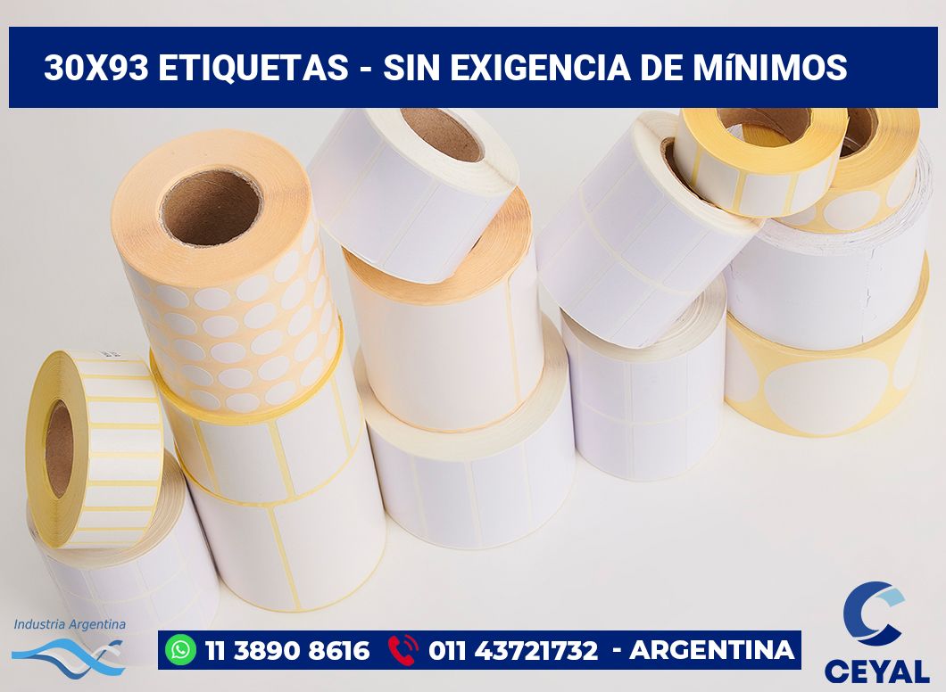 30x93 Etiquetas