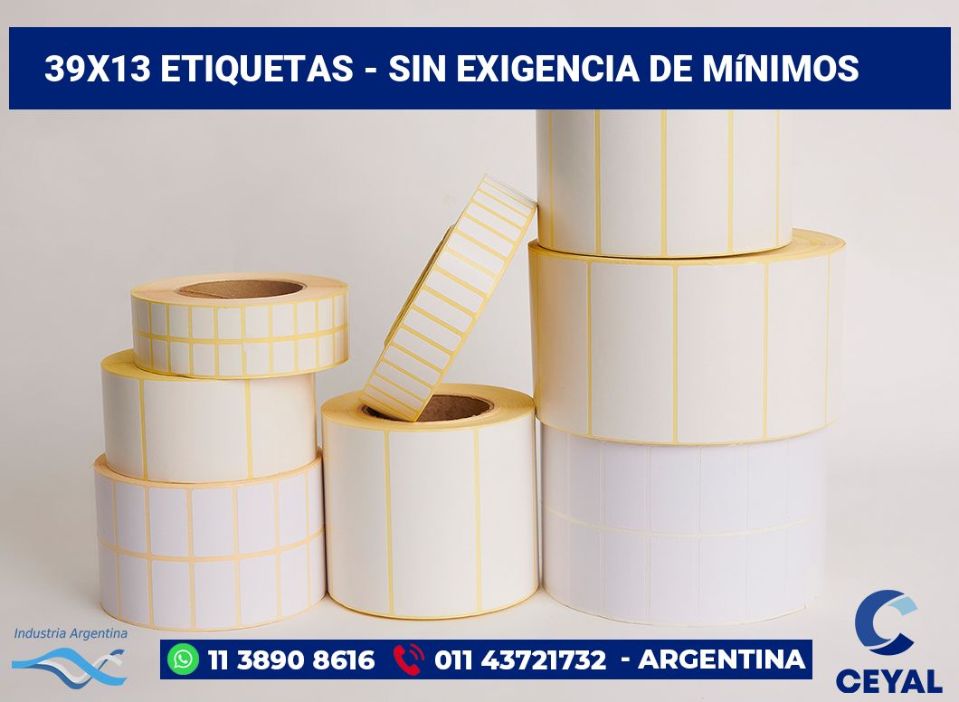 39×13 Etiquetas