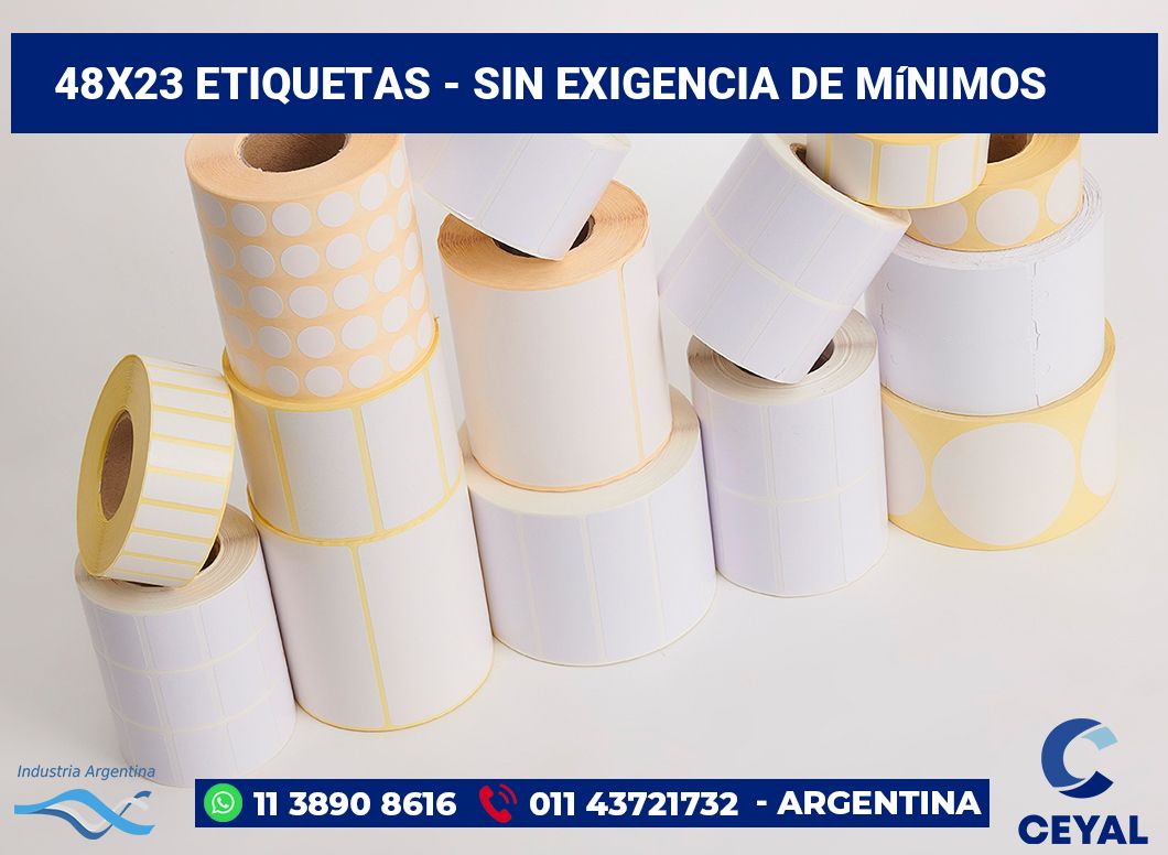 48×23 Etiquetas