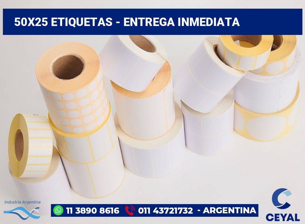50×25 Etiquetas