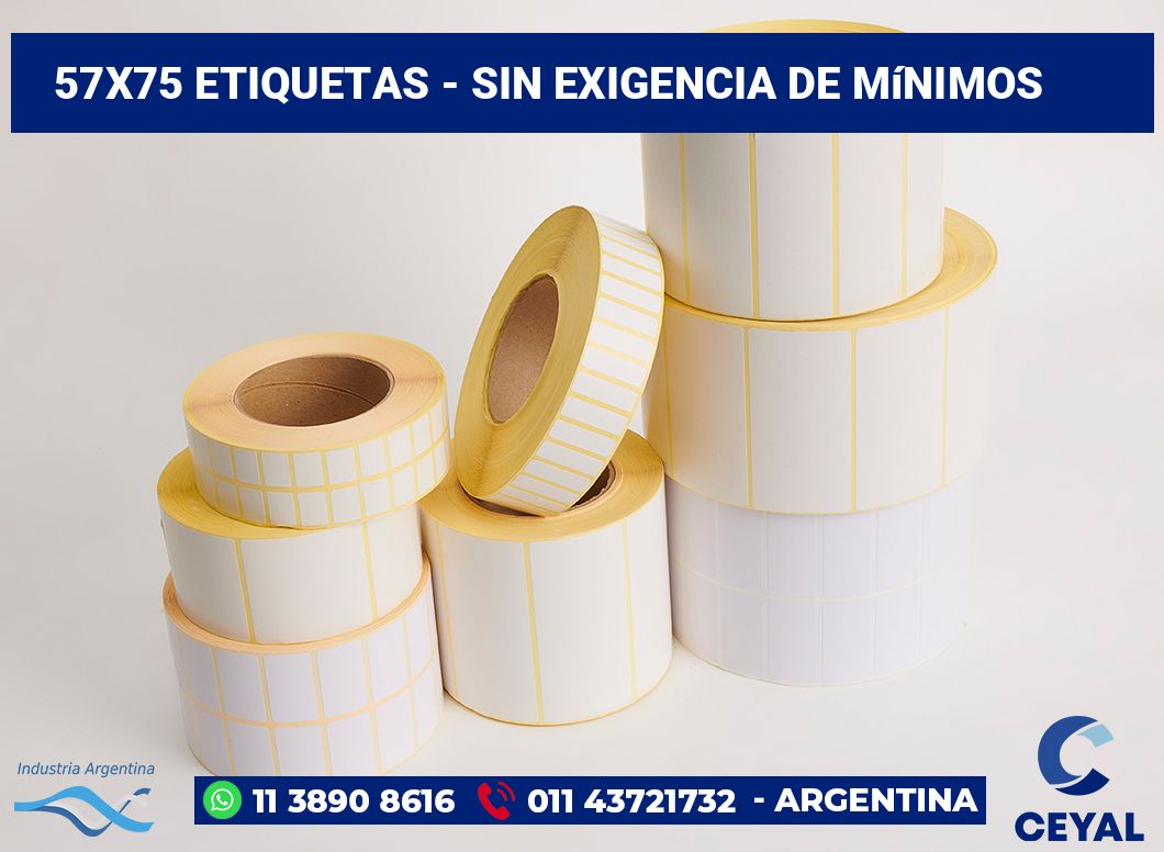 57x75 Etiquetas