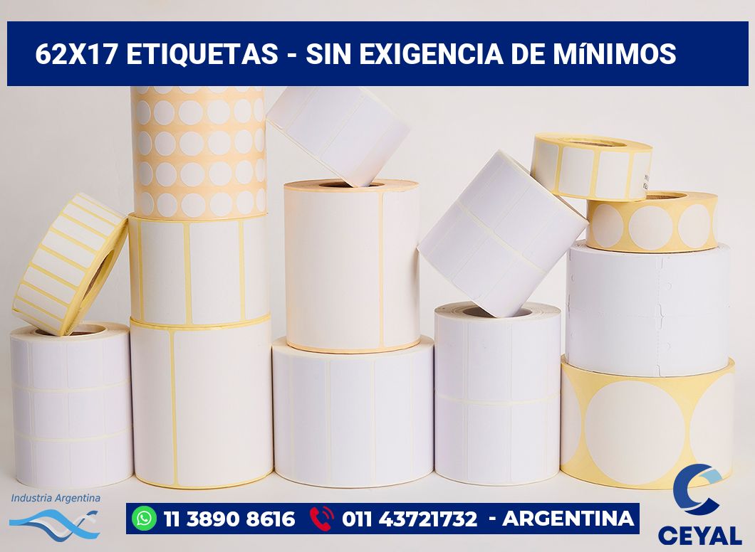 62x17 Etiquetas