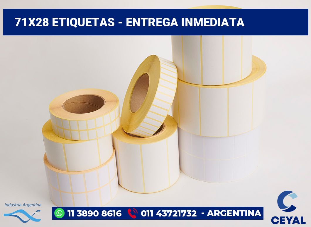 71×28 Etiquetas