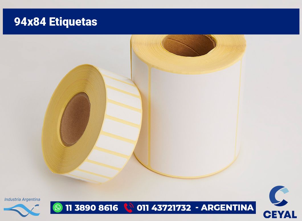94×84 Etiquetas