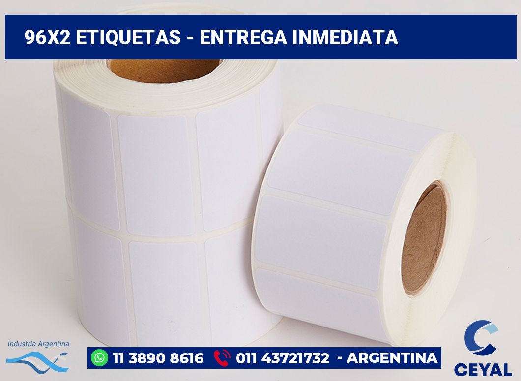 96x2 Etiquetas