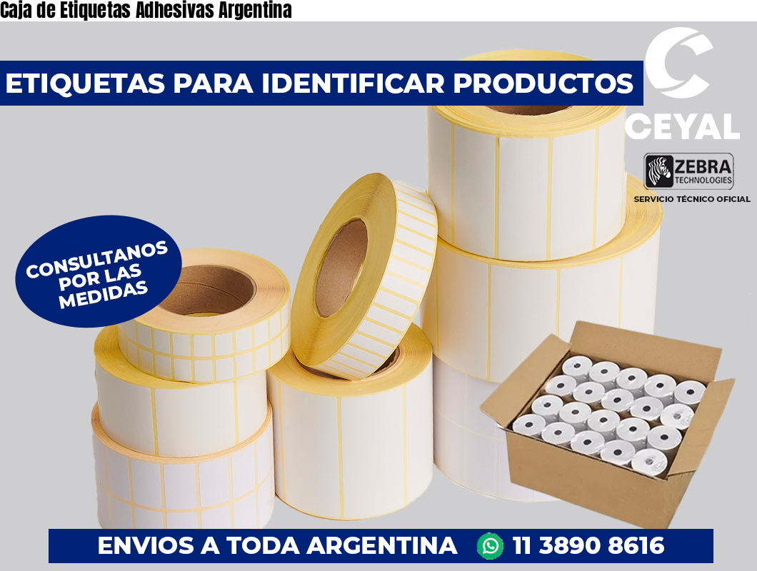 Caja de Etiquetas Adhesivas Argentina