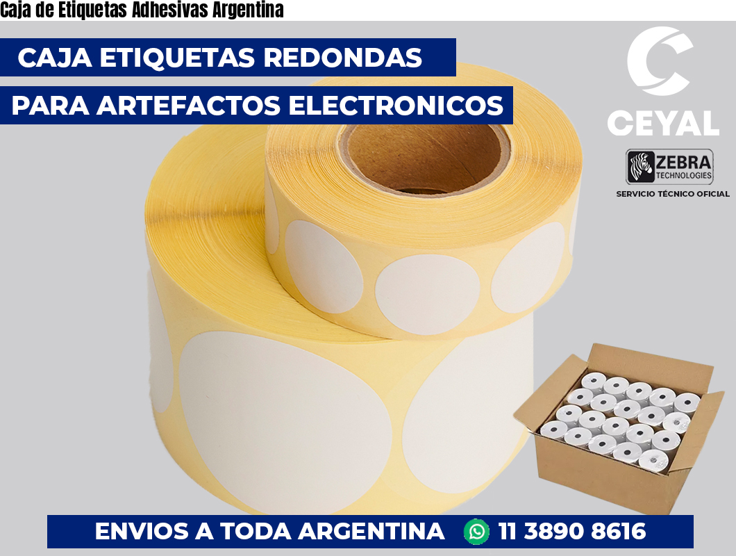 Caja de Etiquetas Adhesivas Argentina