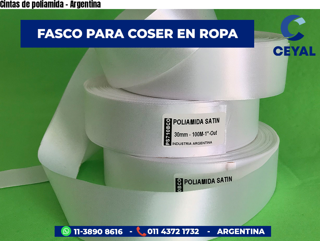 Cintas de poliamida - Argentina