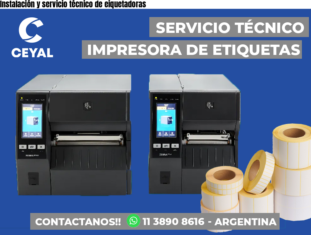 Instalación y servicio técnico de eiquetadoras