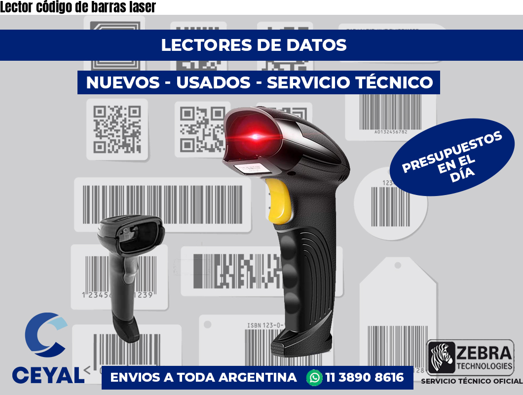 Lector código de barras laser