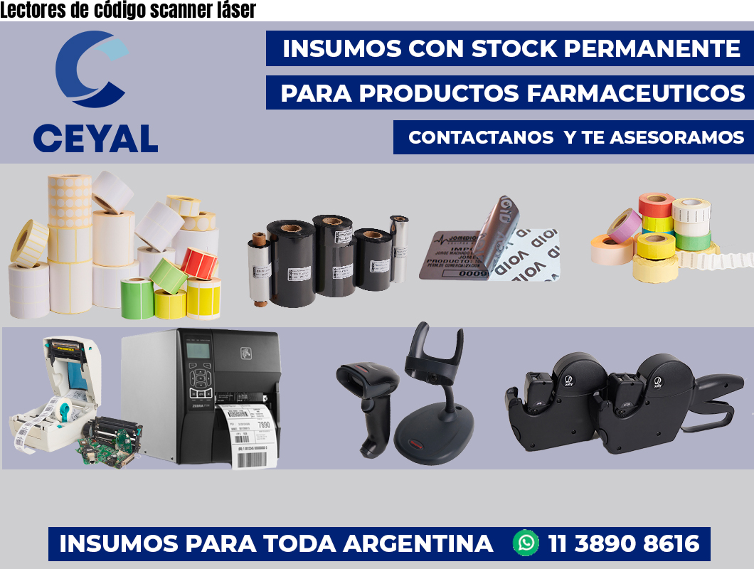 Lectores de código scanner láser