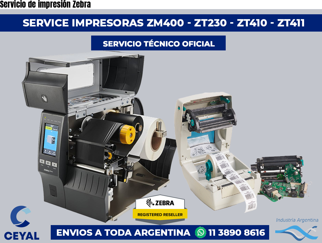 Servicio de impresión Zebra