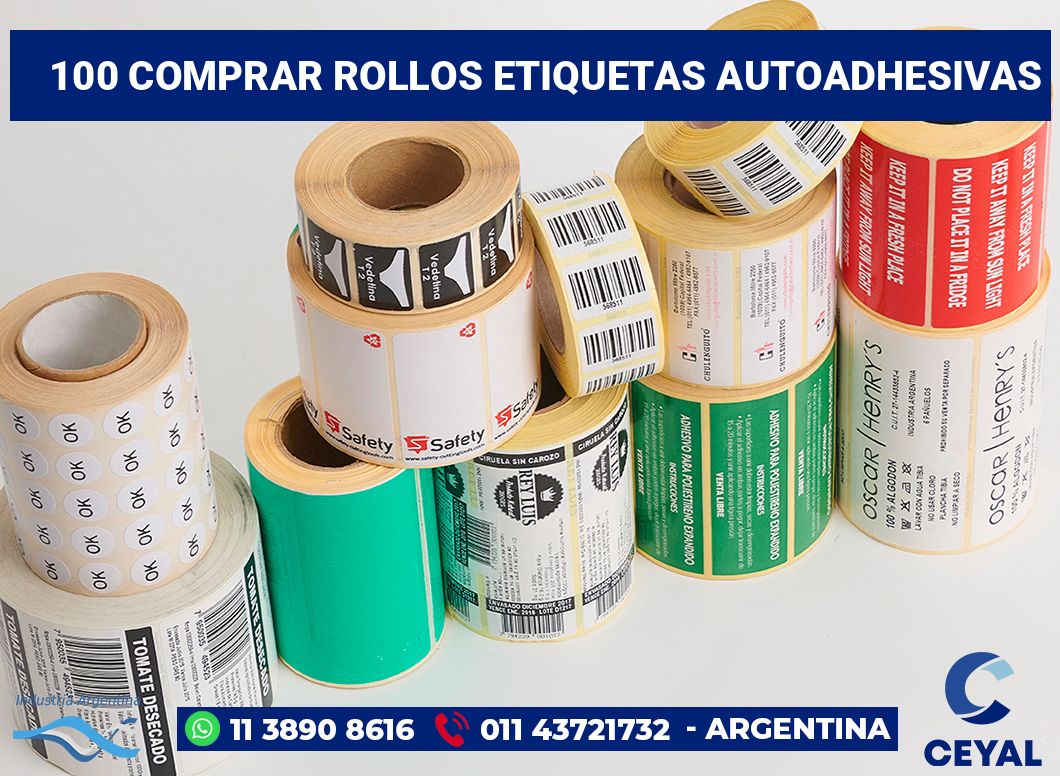 100 Comprar rollos etiquetas autoadhesivas