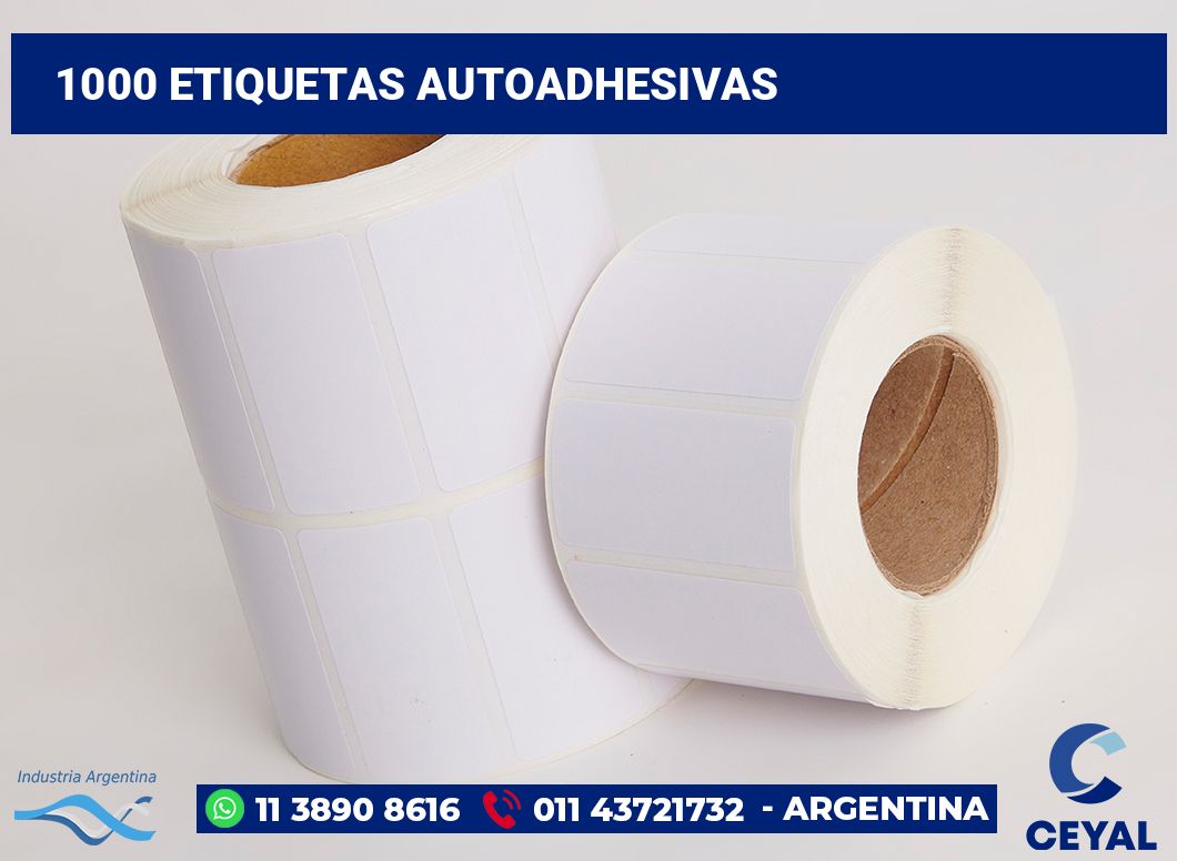 1000 Etiquetas autoadhesivas