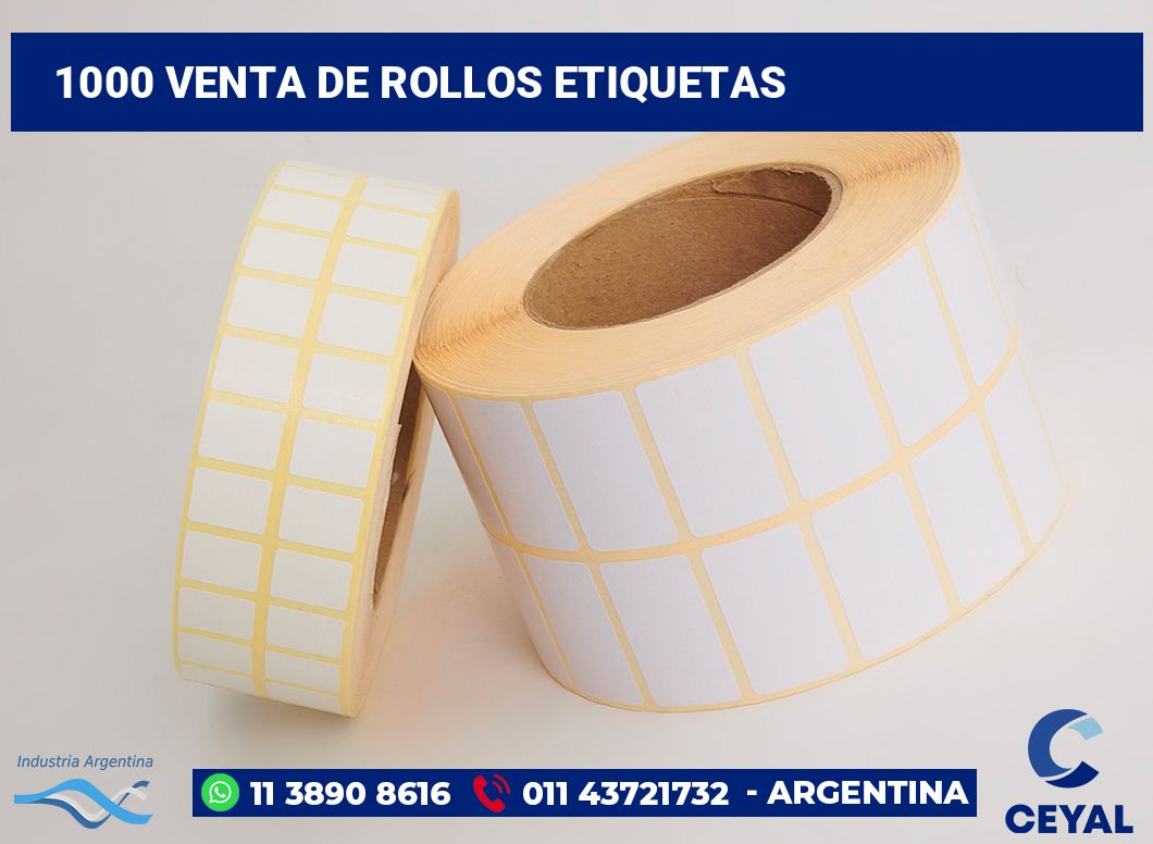 1000 Venta de rollos etiquetas