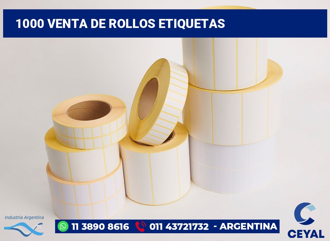 1000 Venta de rollos etiquetas