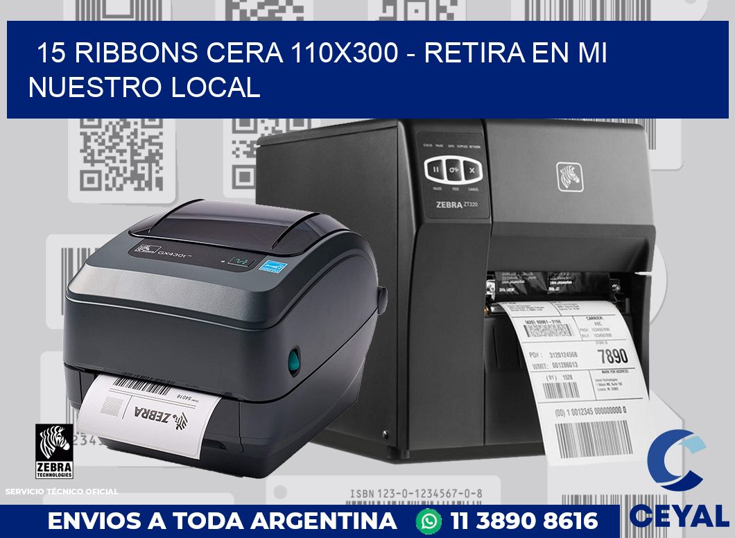 15 Ribbons cera 110x300 - retira en mi nuestro local