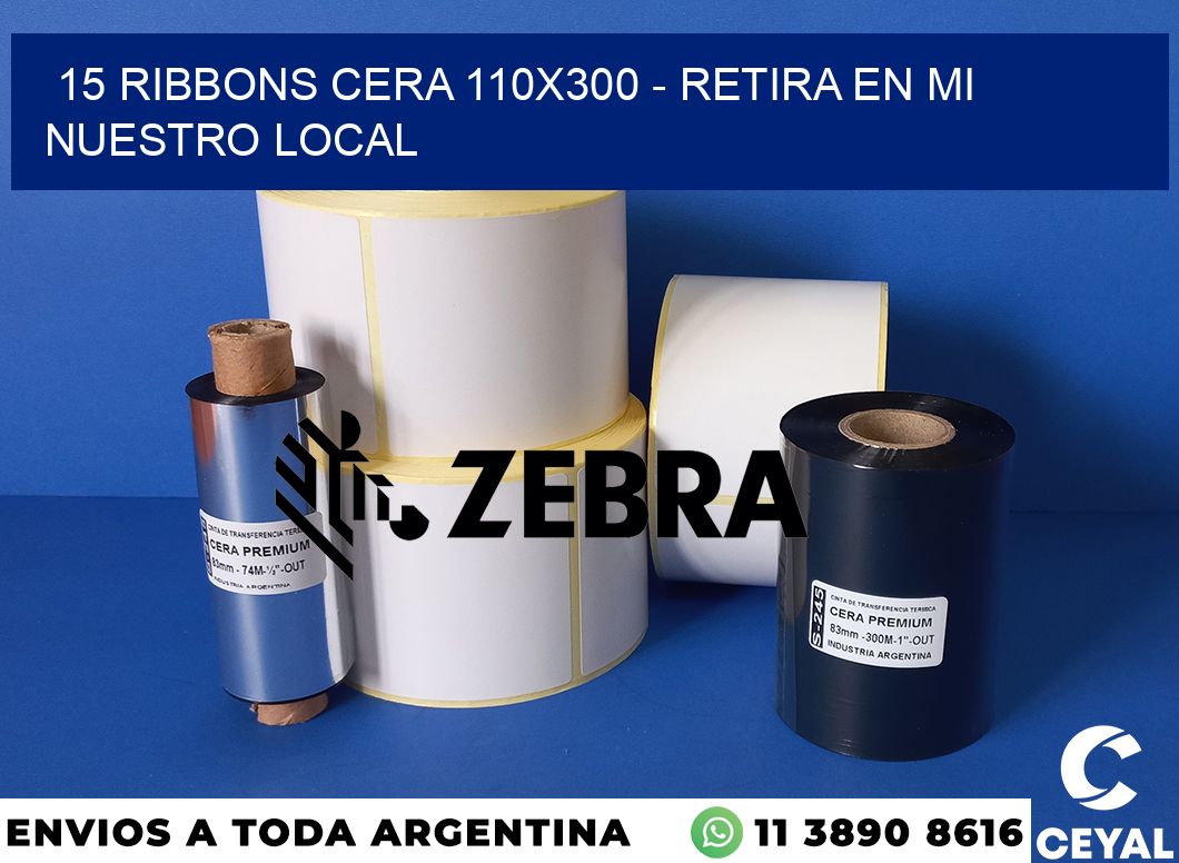 15 Ribbons cera 110x300 - retira en mi nuestro local