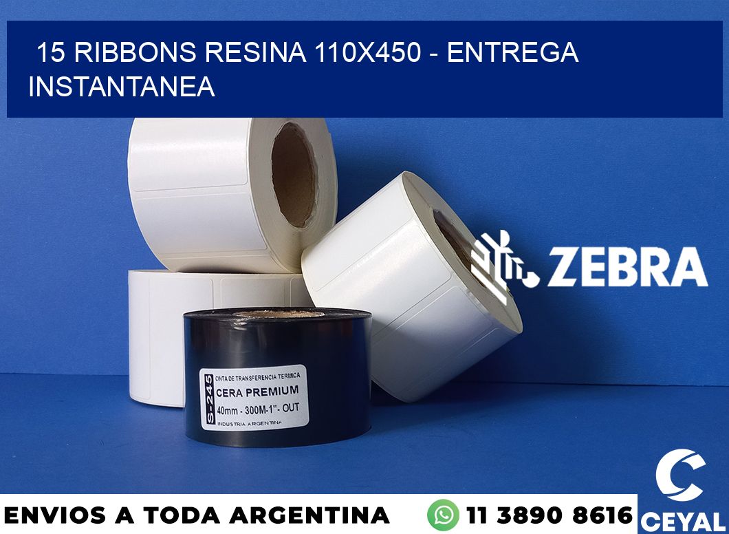 15 Ribbons resina 110x450 - entrega instantanea