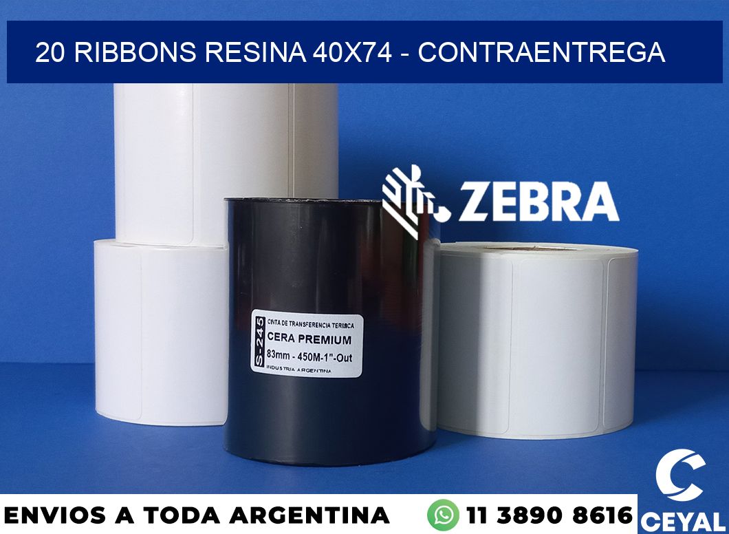 20 Ribbons resina 40x74 - contraentrega