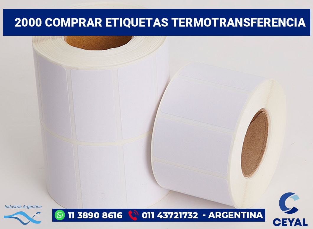 2000 Comprar etiquetas termotransferencia
