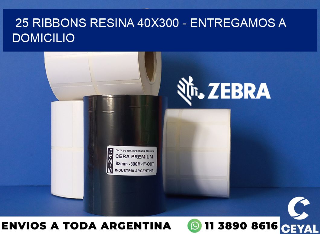 25 Ribbons resina 40x300 - entregamos a domicilio