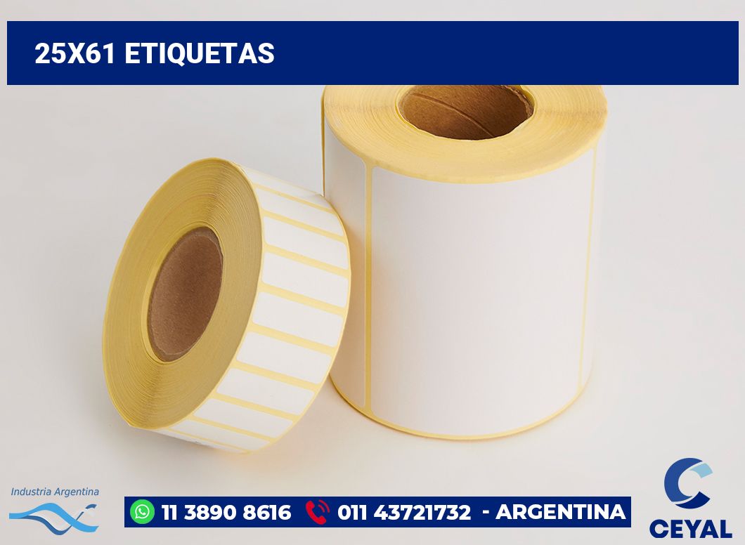 25×61 Etiquetas