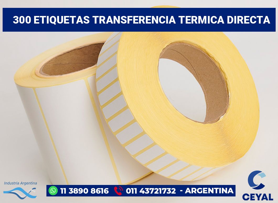 300 Etiquetas transferencia termica directa