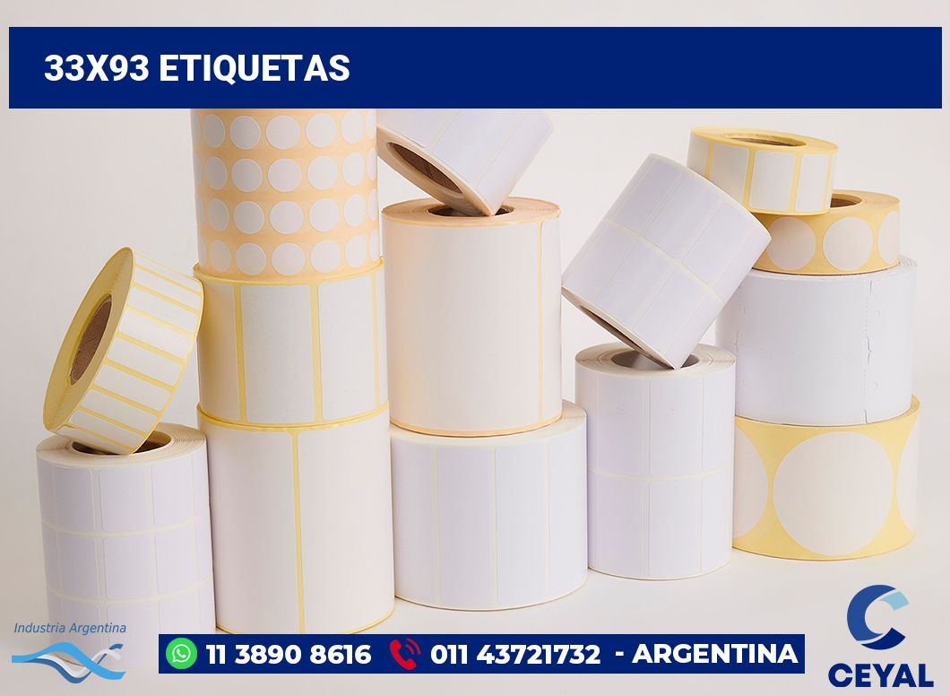 33x93 Etiquetas