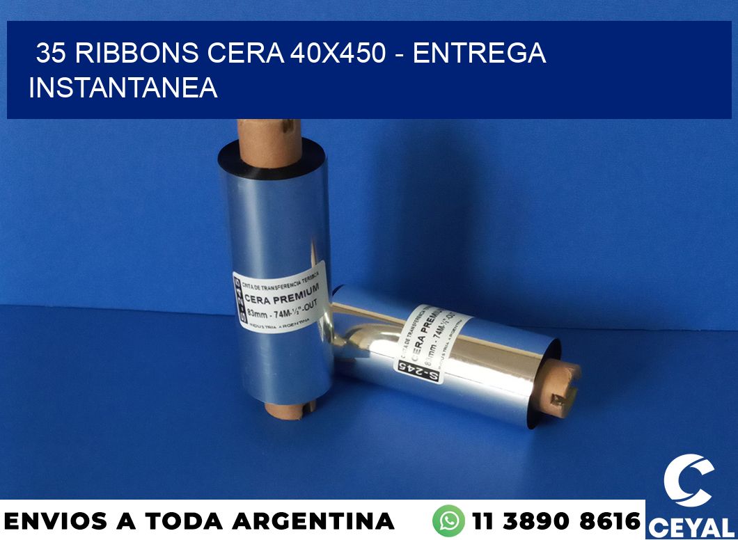 35 Ribbons cera 40×450 – entrega instantanea