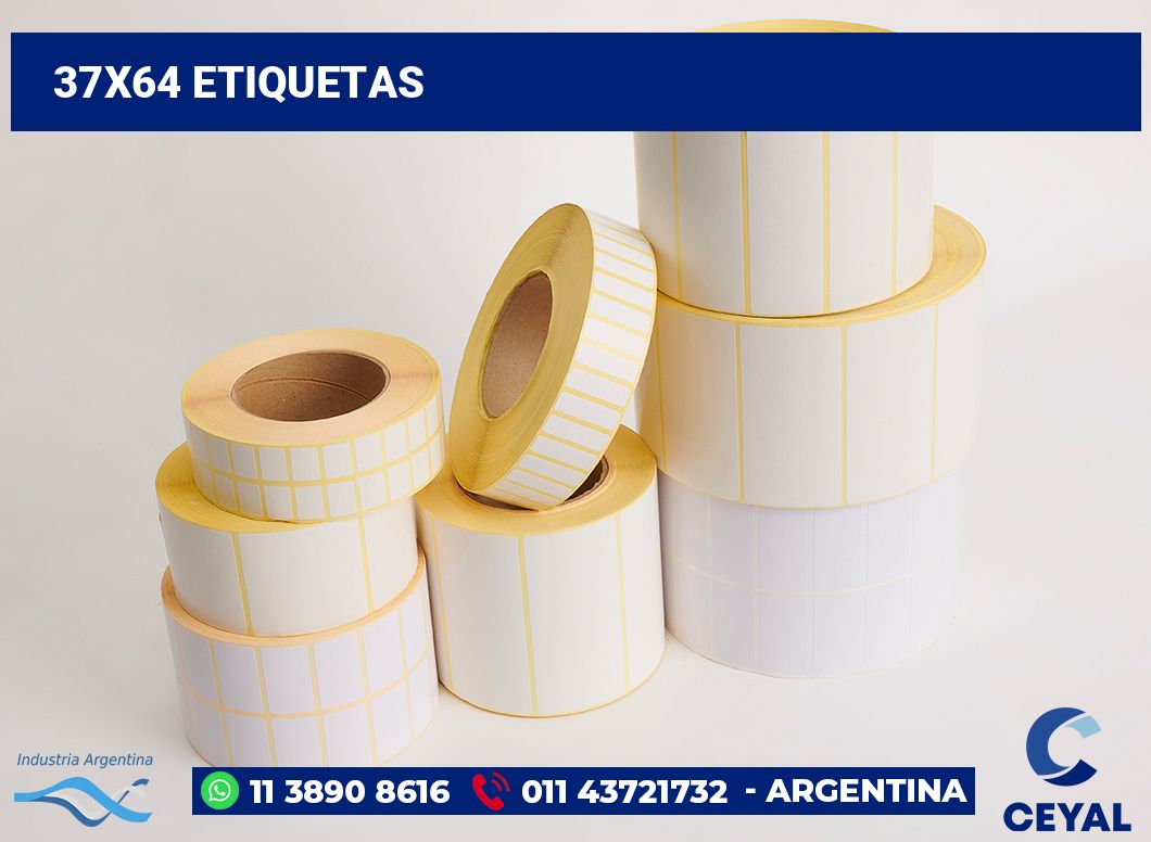 37x64 Etiquetas