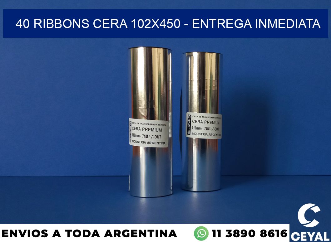 40 Ribbons cera 102×450 – Entrega inmediata